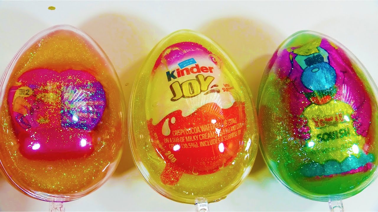 Glitter Putty Surprise Disney Princess Kinder Joy Surprise Egg My Little Pony Squishy Pops Yowie