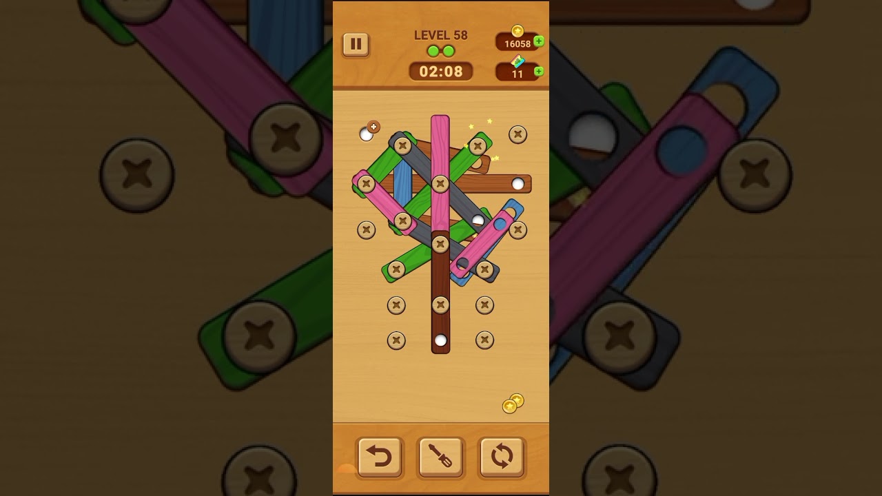 woodle wood screw puzzle level 58