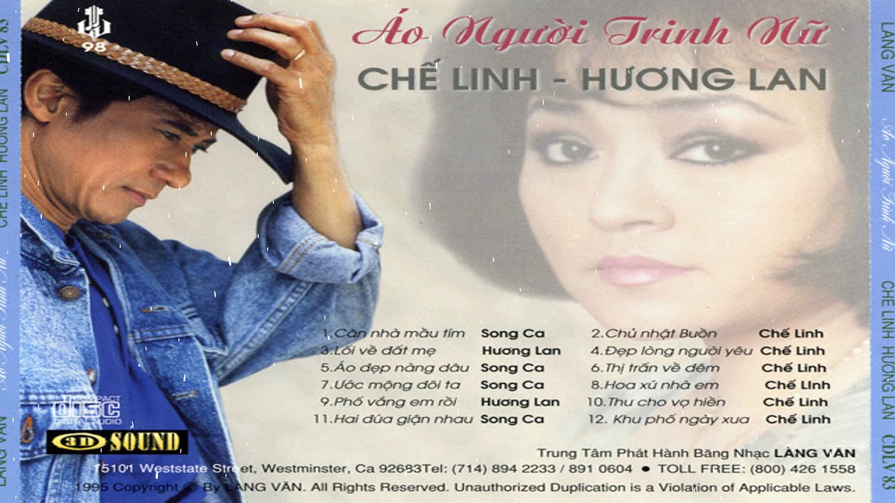 CD Chế Linh, Hương Lan - Áo Người Trinh Nữ | CD Gốc Nhạc Vàng Xưa
