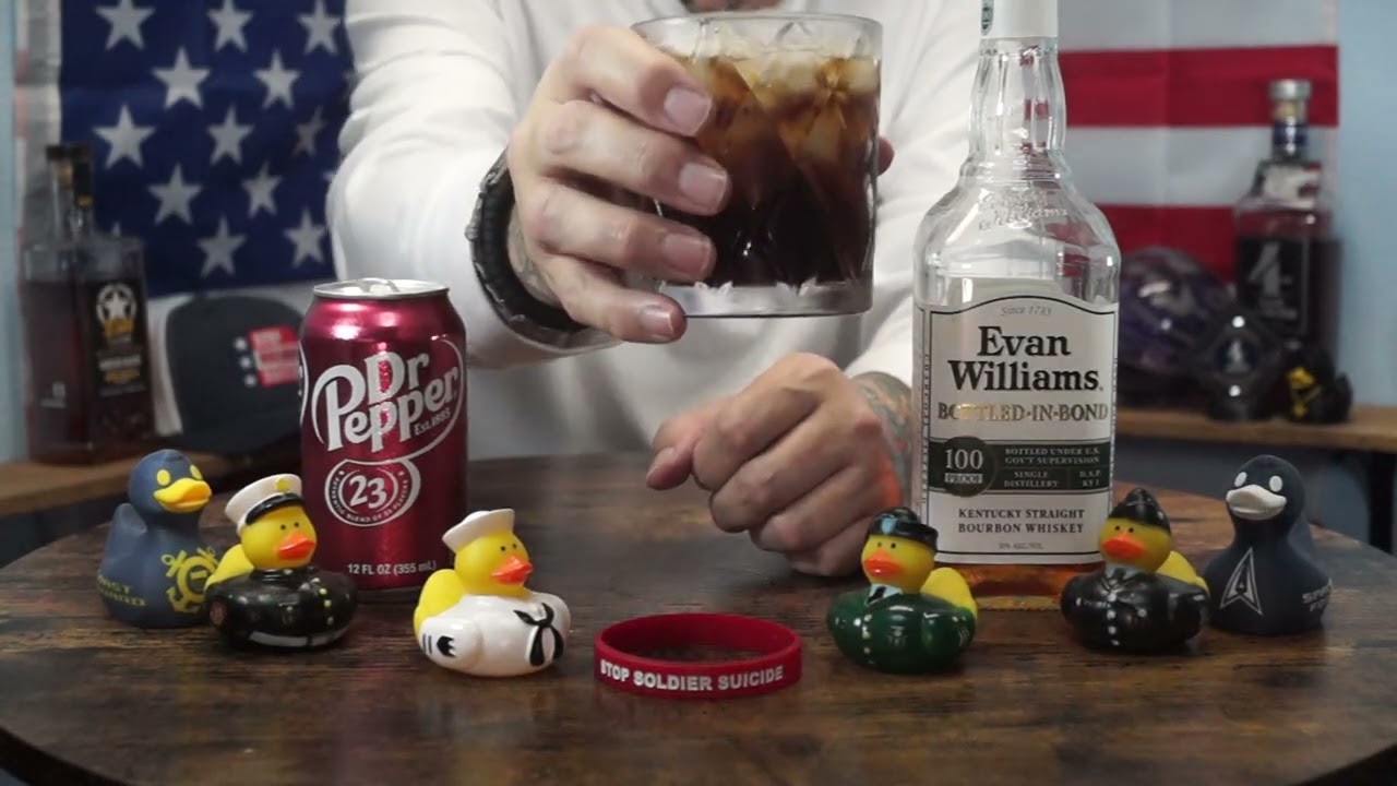 SGT Edgar Torres Tovar - Evan Williams Bottled in Bond & Dr Pepper