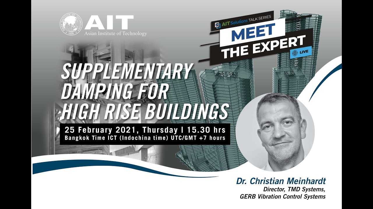 MEET THE EXPERT –  Dr. Christian Meinhardt, Director, TMD Systems, GERB Vibration Control Systems
