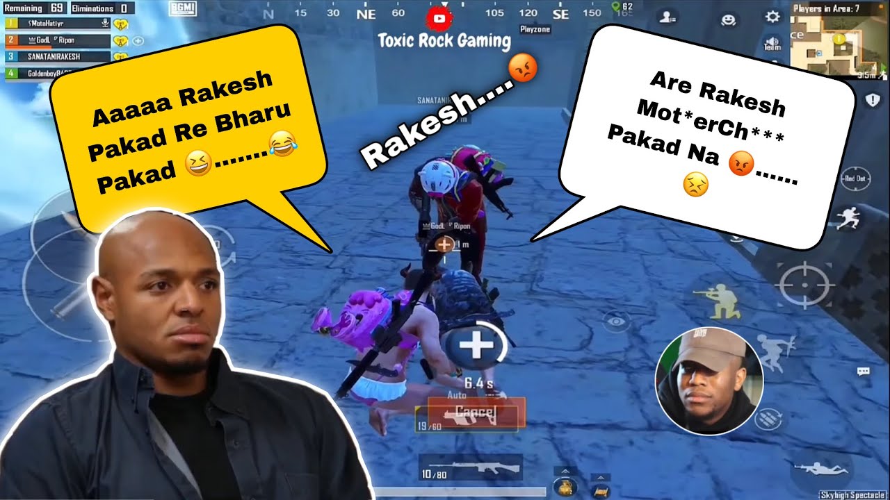 ANGRY 😡 RAKESH VS RANDOM NOOB TEAMMATE 😂 || NEXT LEVEL IRRITATING WITH BANTY VOICE 😂 ||