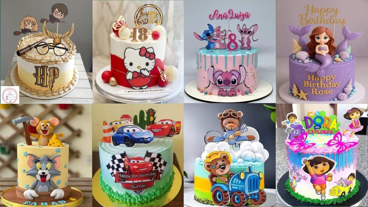 🎈⭐trendy babies birthday cakes design/ trendy cartoon cake design/ kid's birthday theme cakes design