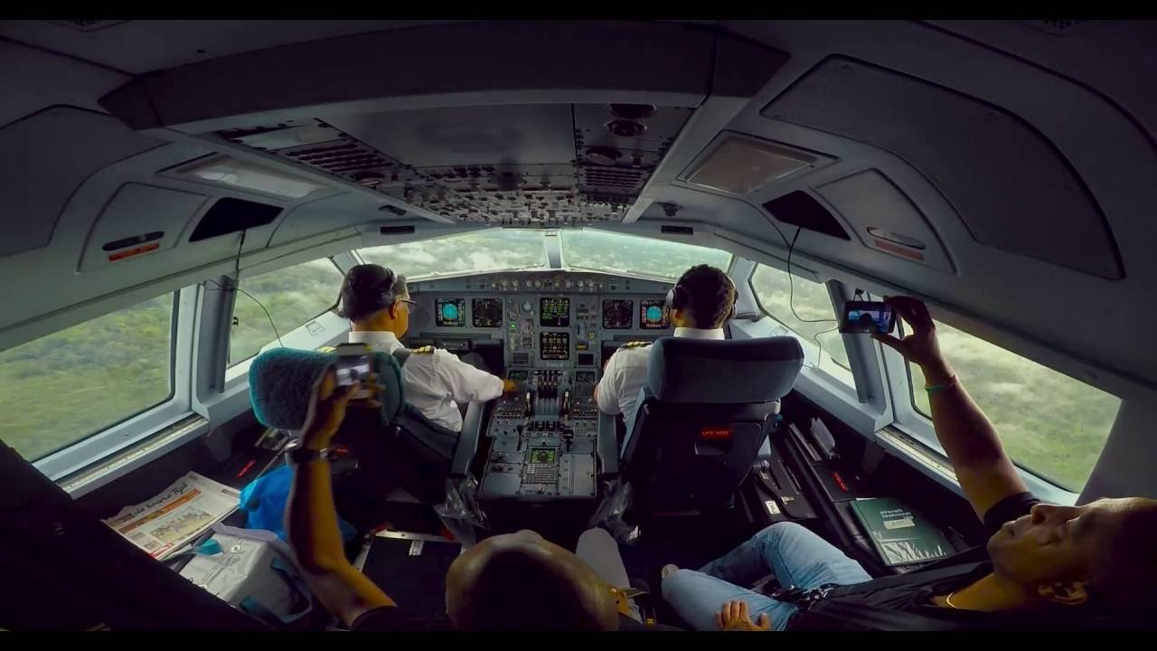 ✈ FULL Surinam Airways A340 Gopro Hero 4 Cockpit PY994 movie