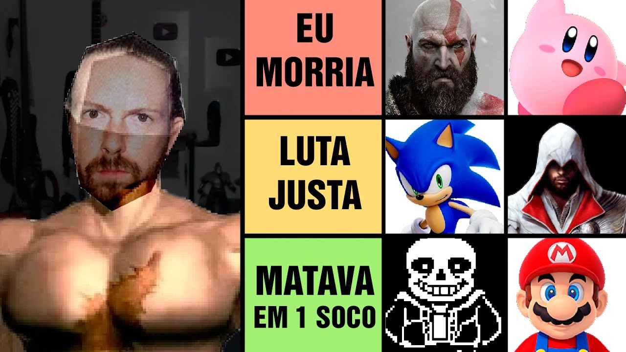 Personagens de JOGOS que eu QUEBRAVA no SOCO