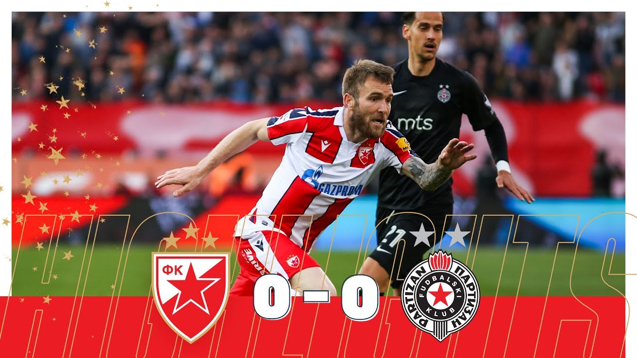 Crvena zvezda - Partizan 0:0, highlights
