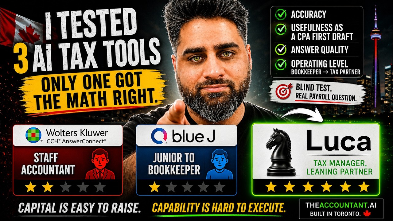 Luca AI vs Wolters Kluwer & Blue J &mdash; Canadian Payroll Test