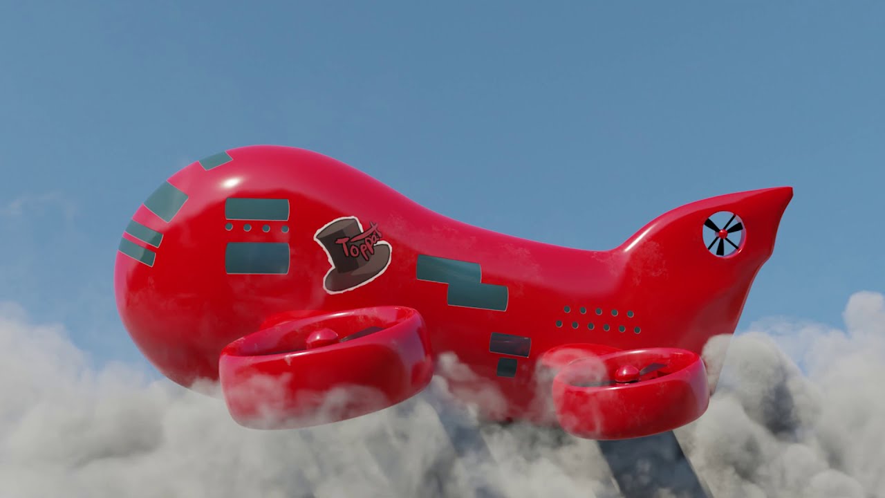 TOPPAT CLAN AIRSHIP ( among us ) - PHOTOREALISTIC 3D animation