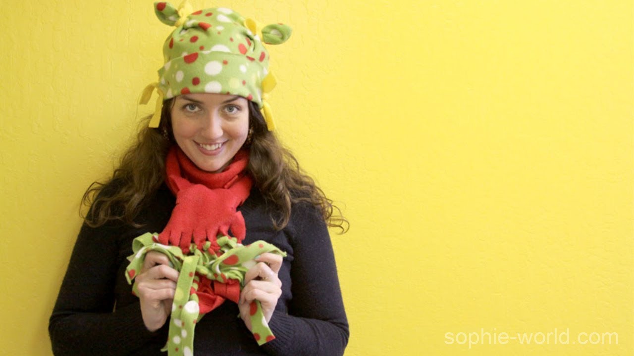 How to Make a No Sew Fleece Scarf | Sophie's World