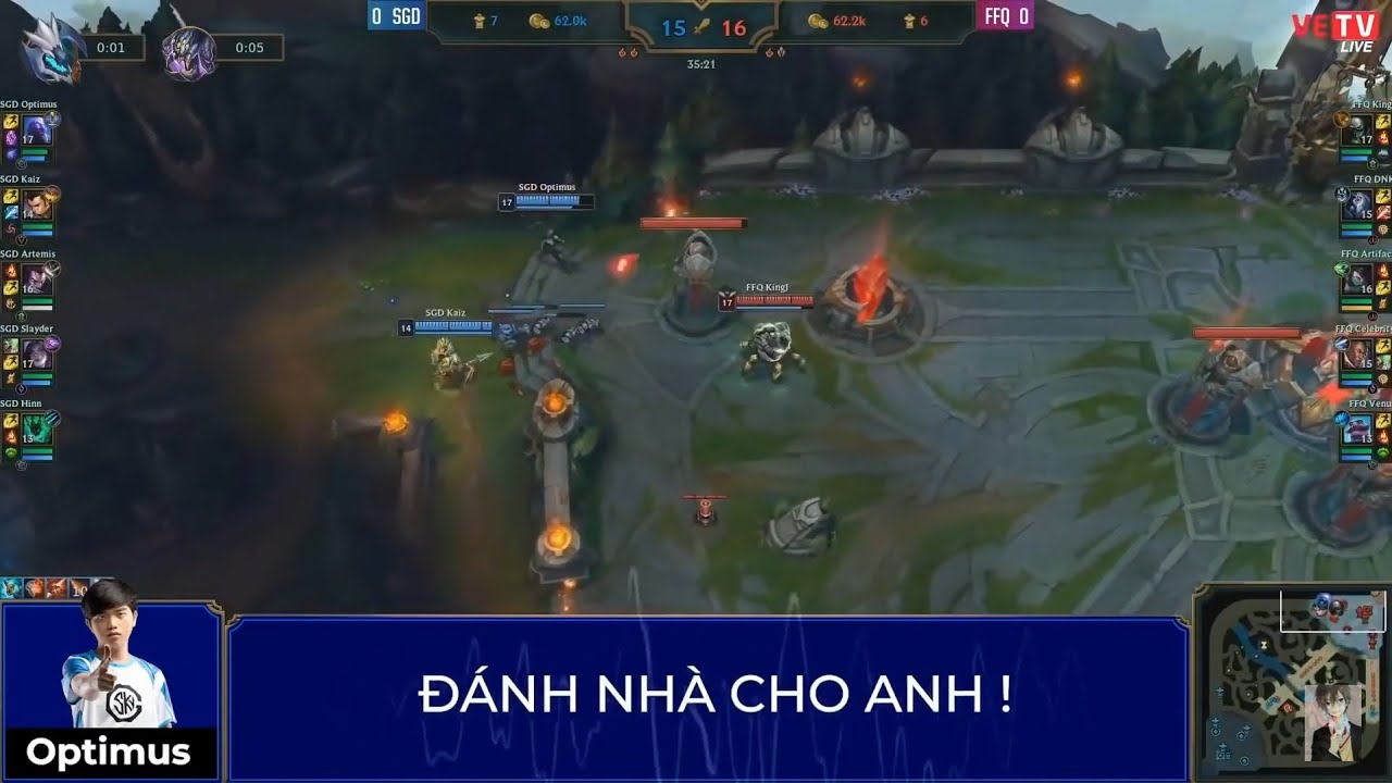Mic check SGD vs FFQ vcs 2019 đ&aacute;nh nh&agrave; cho anh ! (kỉ niệm esports)