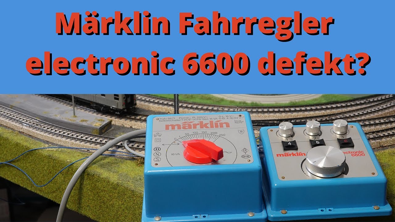 Probleme mit dem Märklin electronic 6600 Fahrgerät, hat jemand eine Lösung?