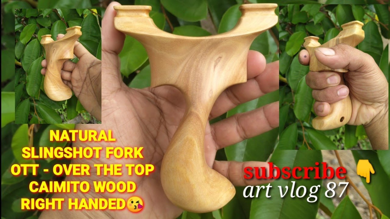 Natural Slingshot Fork ( Gawa sa kahoy ng CAIMITO 😘)