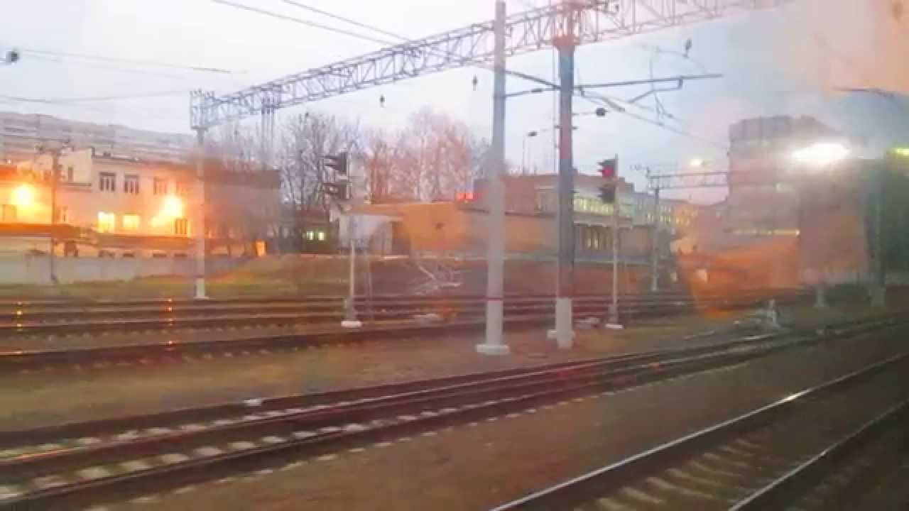 От станции Марк до Савёловского вокзала на ЭР2Р-7064, Москва. МЖД. 05.11.2014