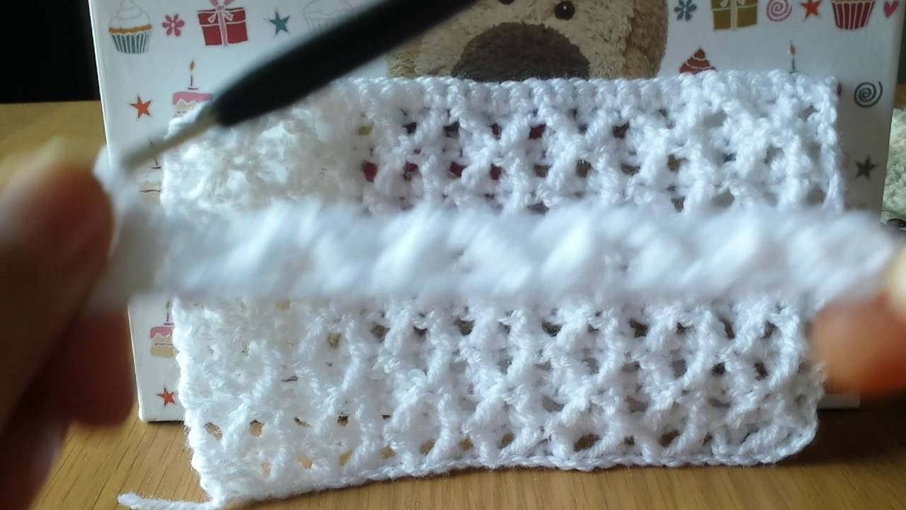 Ponto triangulo em croche