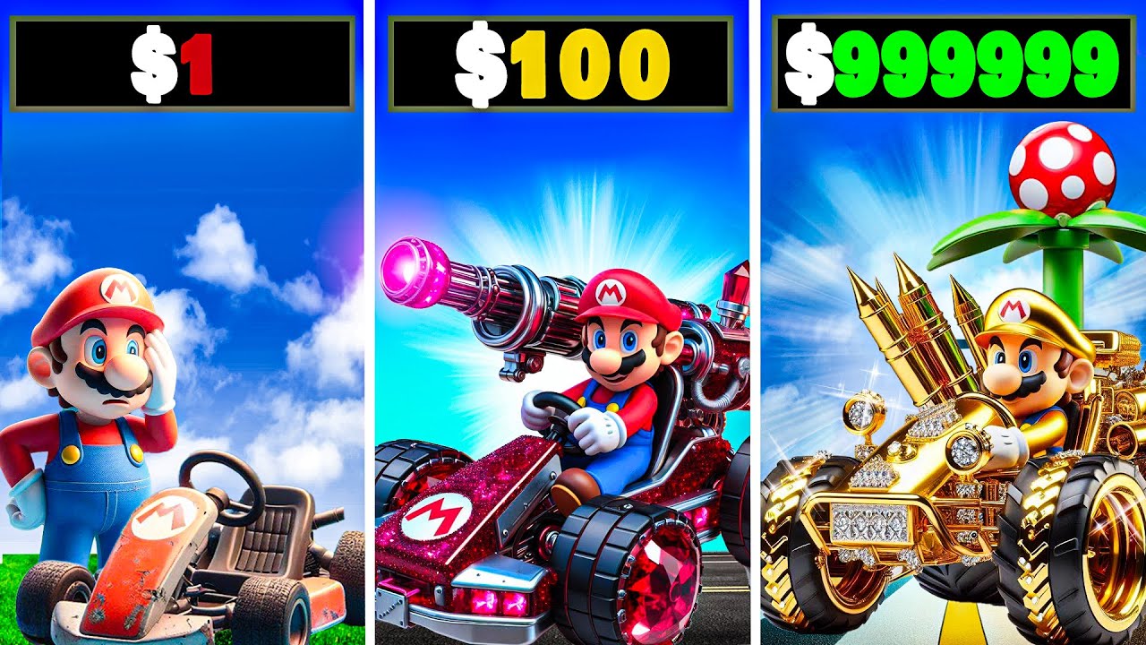 $1 to $1,000,000 Mario Karts in GTA 5