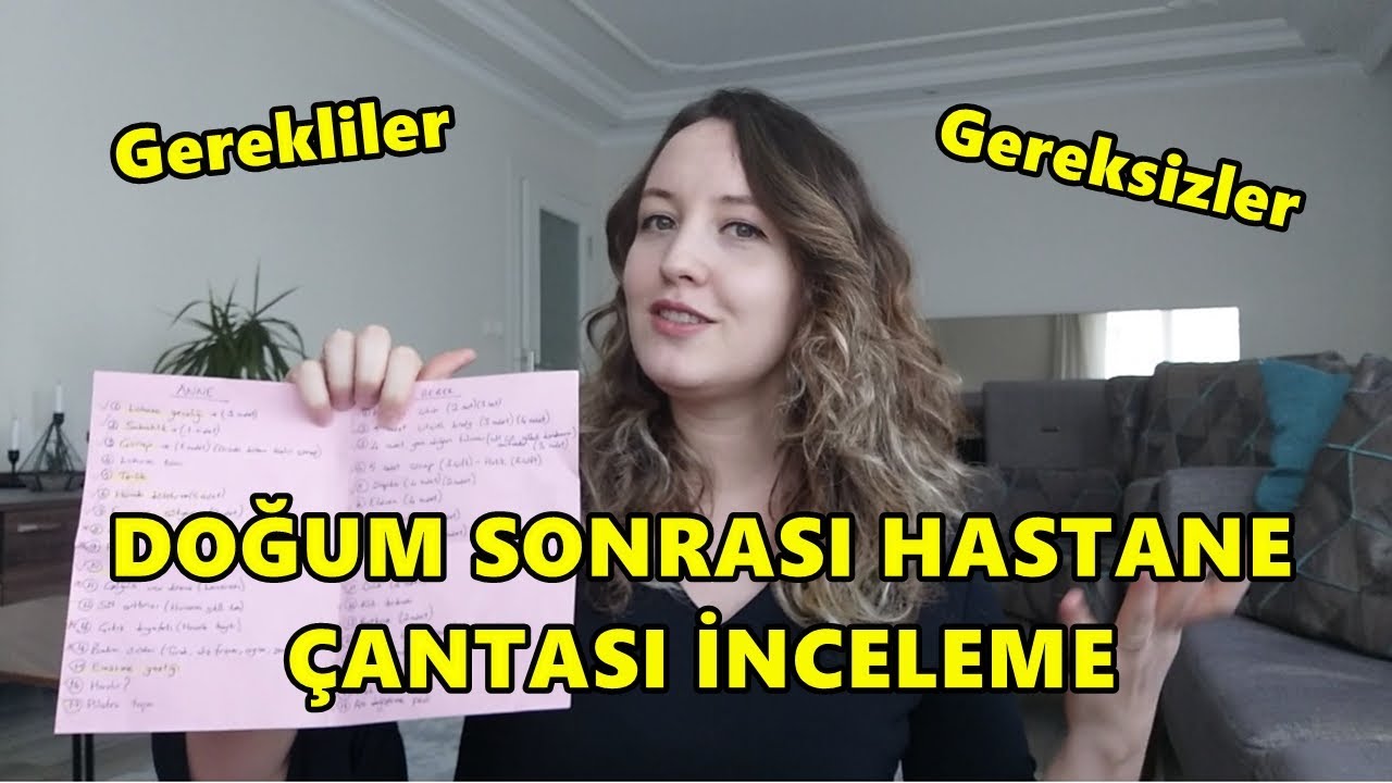 Doğum Sonrası Hastane Çantası İnceleme / Gerekliler & Gereksizler 👜