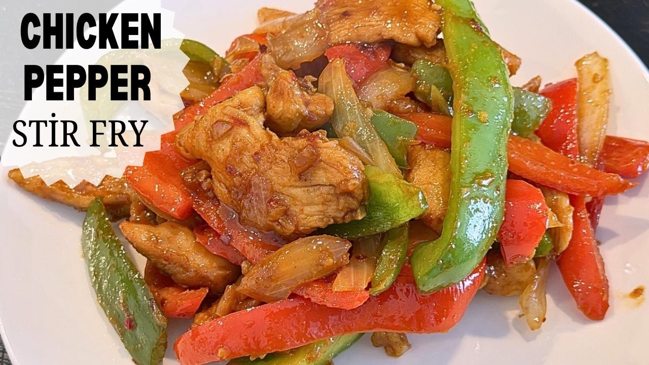 Chicken And Pepper Stir Fry | How to Make Restaurant Style Chicken Stir Fry Flavorful, Tender Juicy