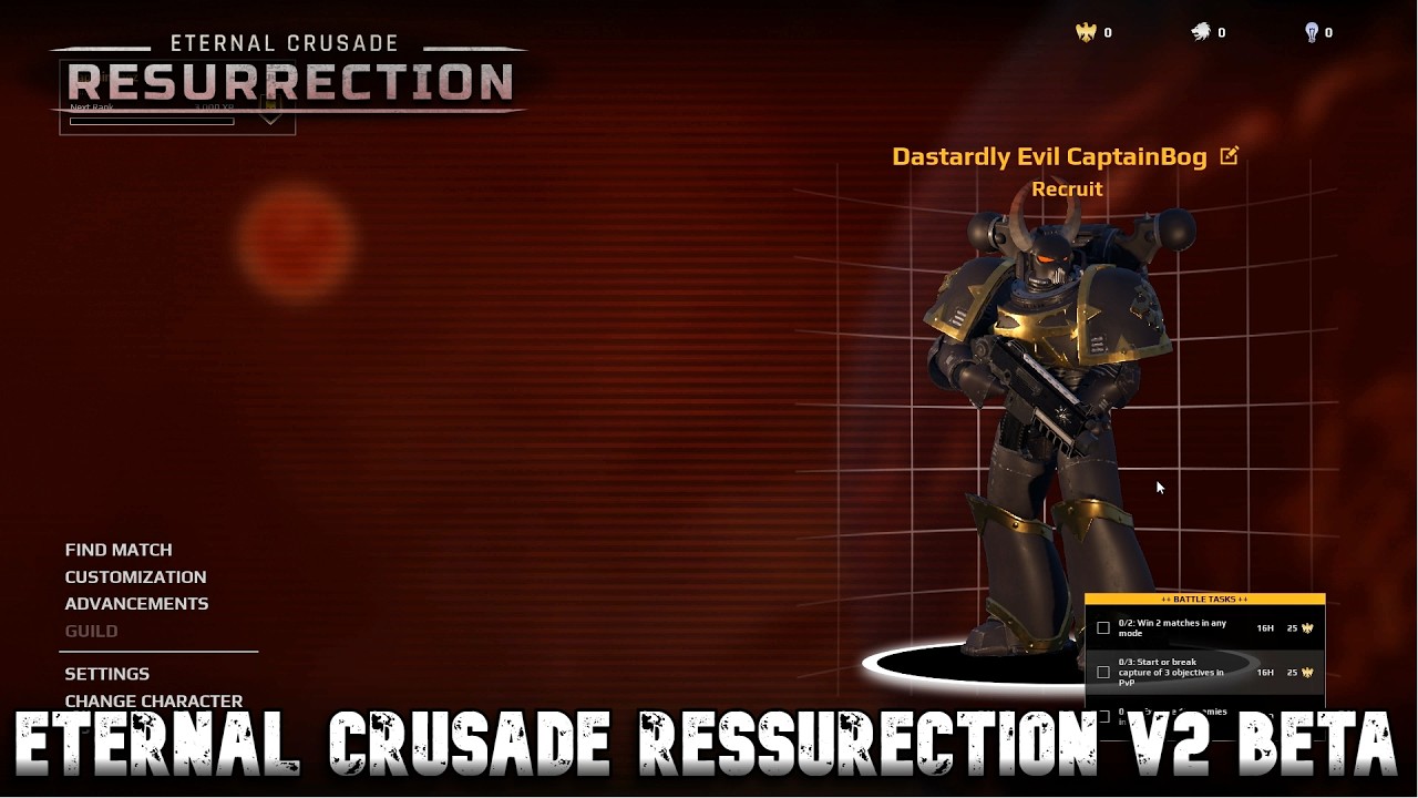 NEW Eternal Crusade Resurrection V2 Beta!! Black Legion and Ultramarines Armor Showcase!! : ECR V2