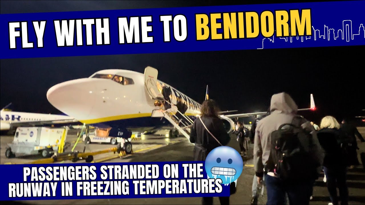 Benidorm Travel Day - CHAOS on The RUNWAY! DUB to ALC on Ryanair FR 7062