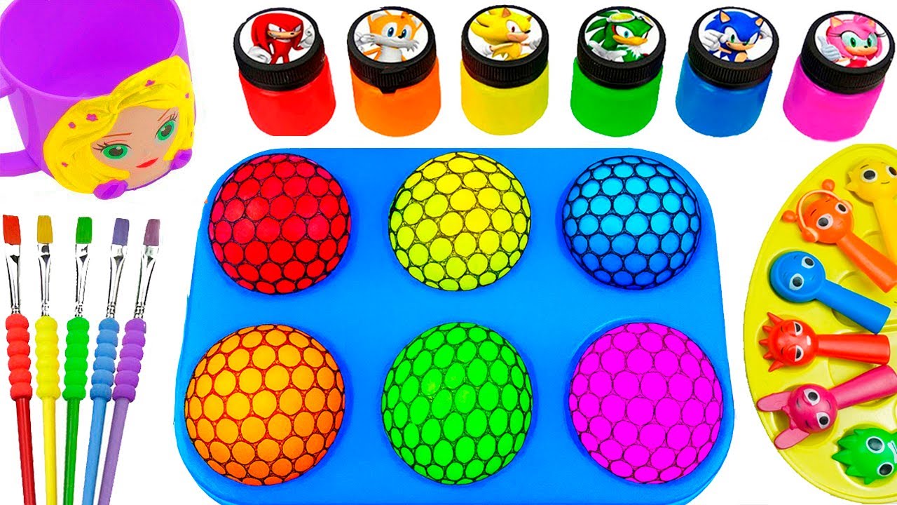 Satisfying Video l DIY How To Make Rainbow Popcorn Balls Crunch Sprunki & Slime Colored Water ASMR