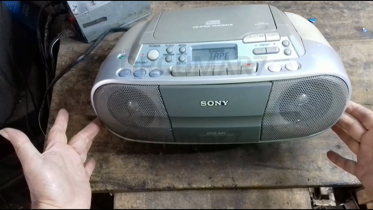 como reparar grabadora Sony CFD S 01 que no prende