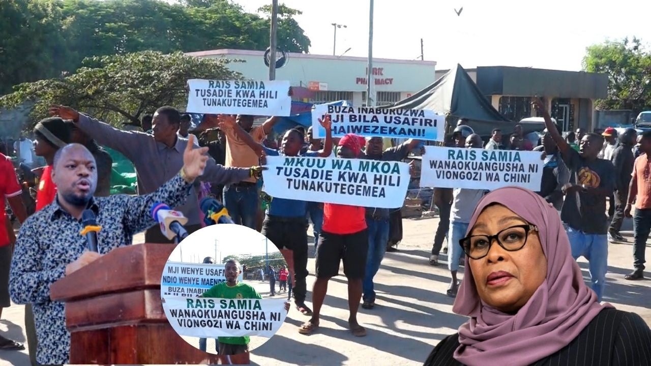 WANANCHI WAANDAMANA NA KUMTUMIA UJUMBE RAIS SAMIA 