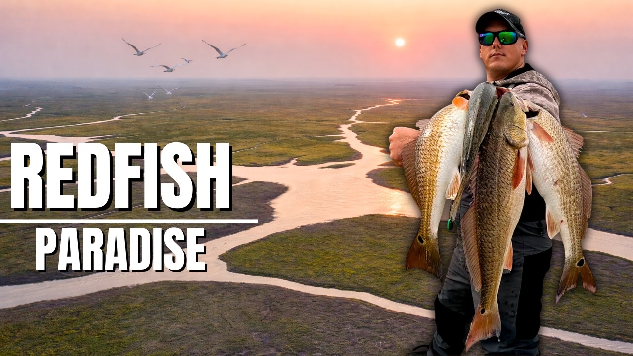 Рай для красноперых рыб | Рыбалка на прибрежных болотах Южного Техаса