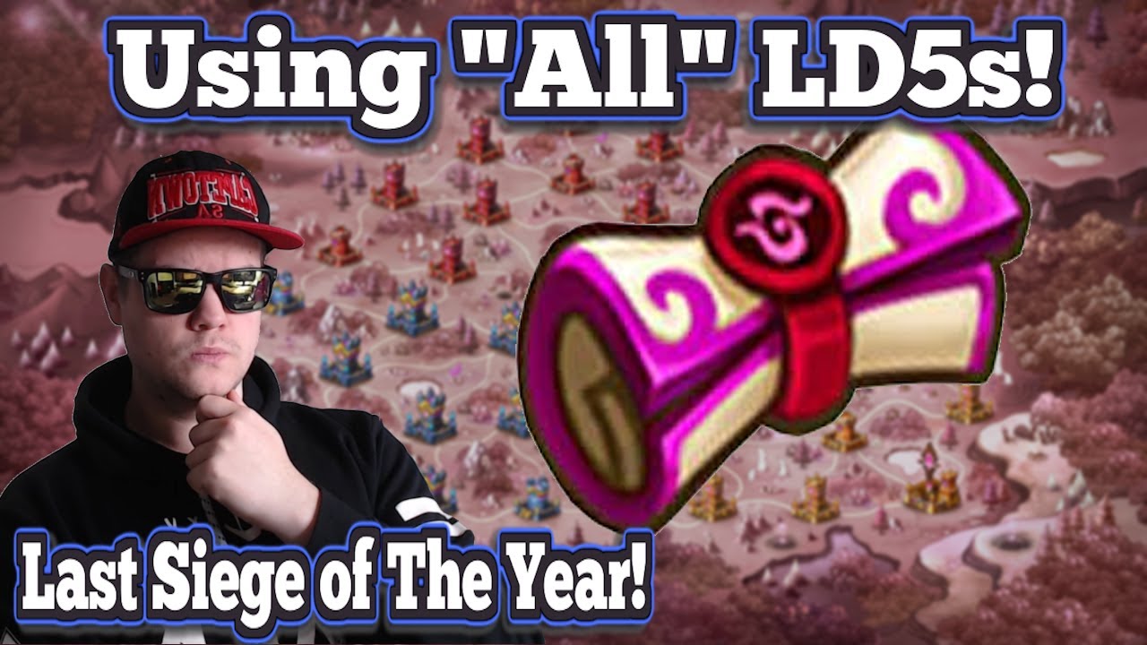 Use "All" LD5s In Last Siege & Video of the Year! - Summoners War