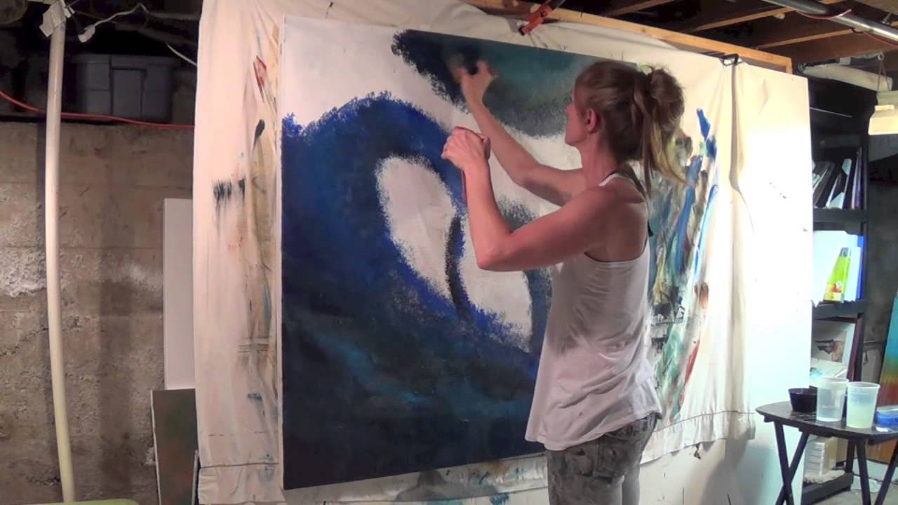 Abstract Art Painting Demo - Original by Shari Kreller - 