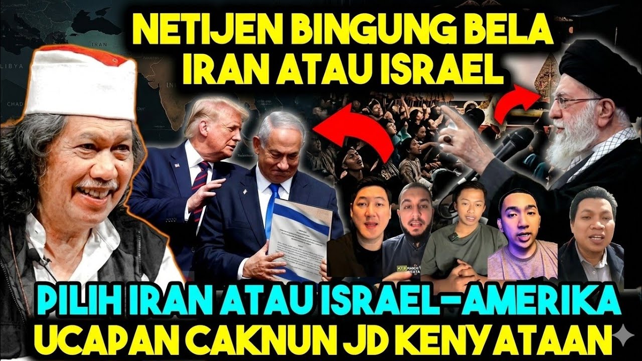 DUNIA TERBELAH !! NETIZEN BINGUNG BELA IRAN ATAU ISRAEL UCAPAN CAKNUN JADI KENYATAAN