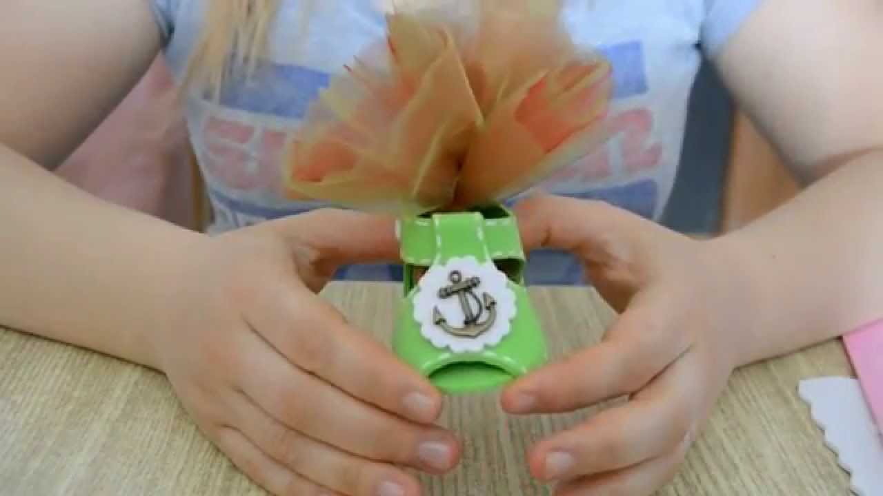 Tutorial scarpetta porta-confetti bimbo tutorial shoes for children