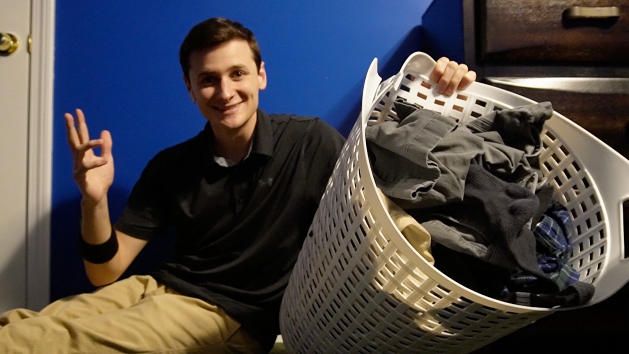 ASMR на полу | Складывание белья