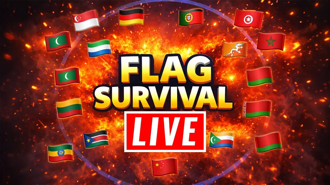 Guess the Flag LIVE - Country Flags 2026 geography🤩🌍🎵31.01.2026
