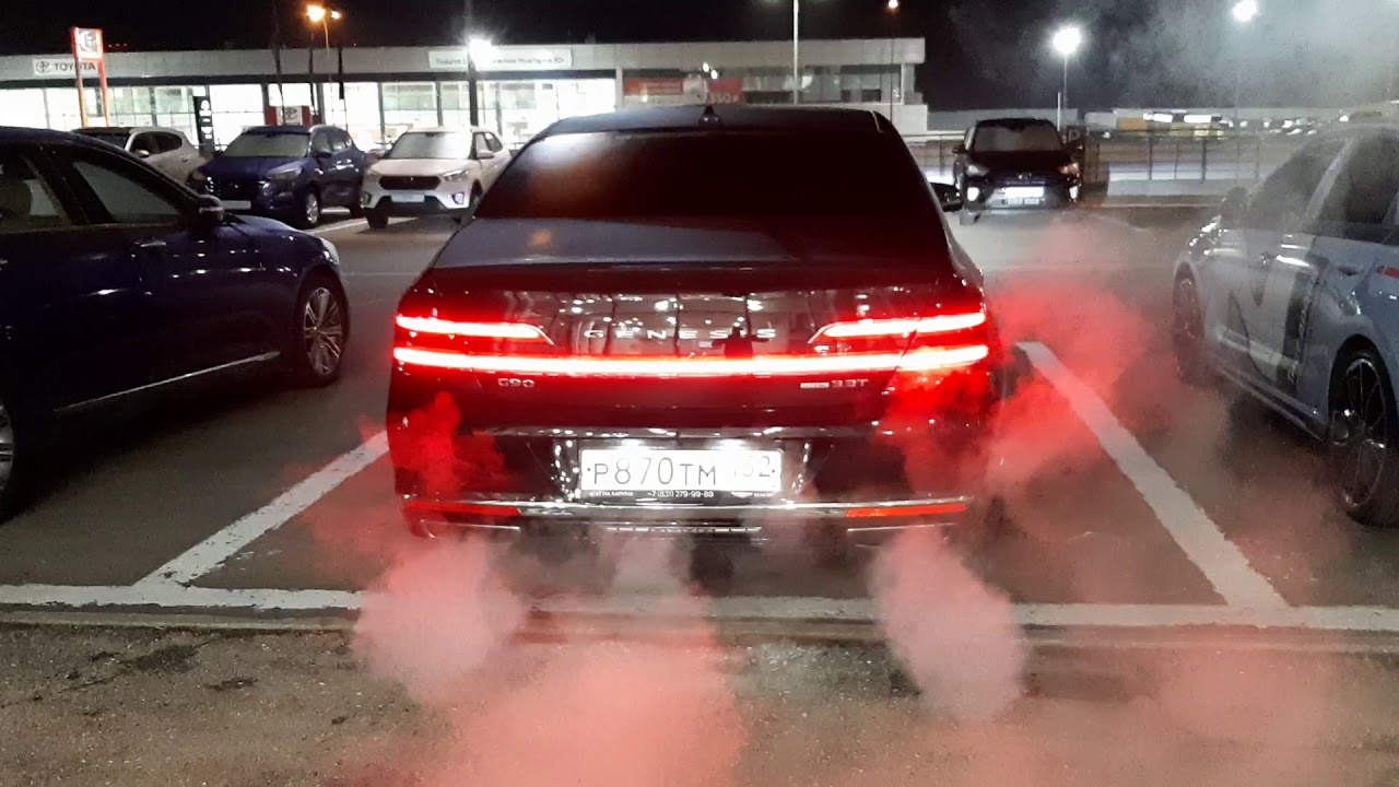 Genesis G90. Exhaust system sound.