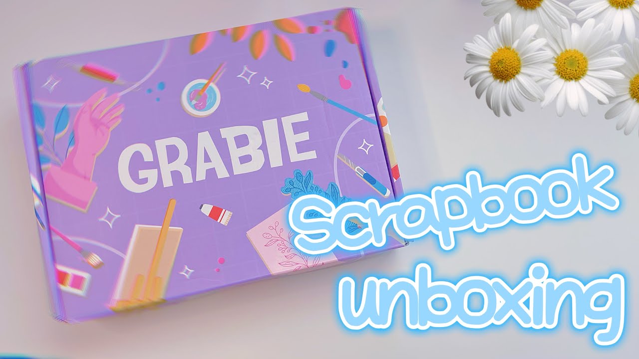 📦GRABIE scrapbook may unboxing | art supplies, stickers & more #grabie #stationery #unboxing