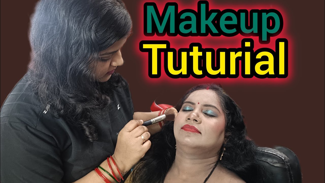 Step by step makeup tutorial.💄💅 पार्लर में मेकअप प्रैक्टिस😊😊 #comedy 