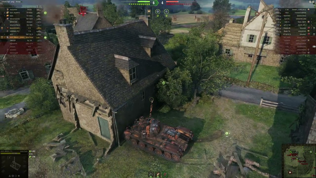 WOT World of Tanks Kunze Panzer - 6,3k damage 3,9k assist