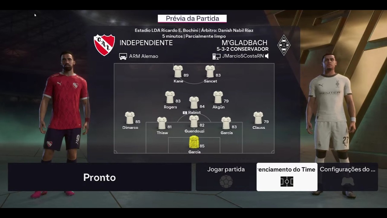 Master League Elite - EAFC 26 - Temp. 25 - Série C - 2º Turno - B Mönchengladbach X Independiente