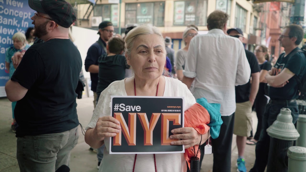 Gem Spa poses as SchitiBank and works with #SaveNYC to help save New York institution