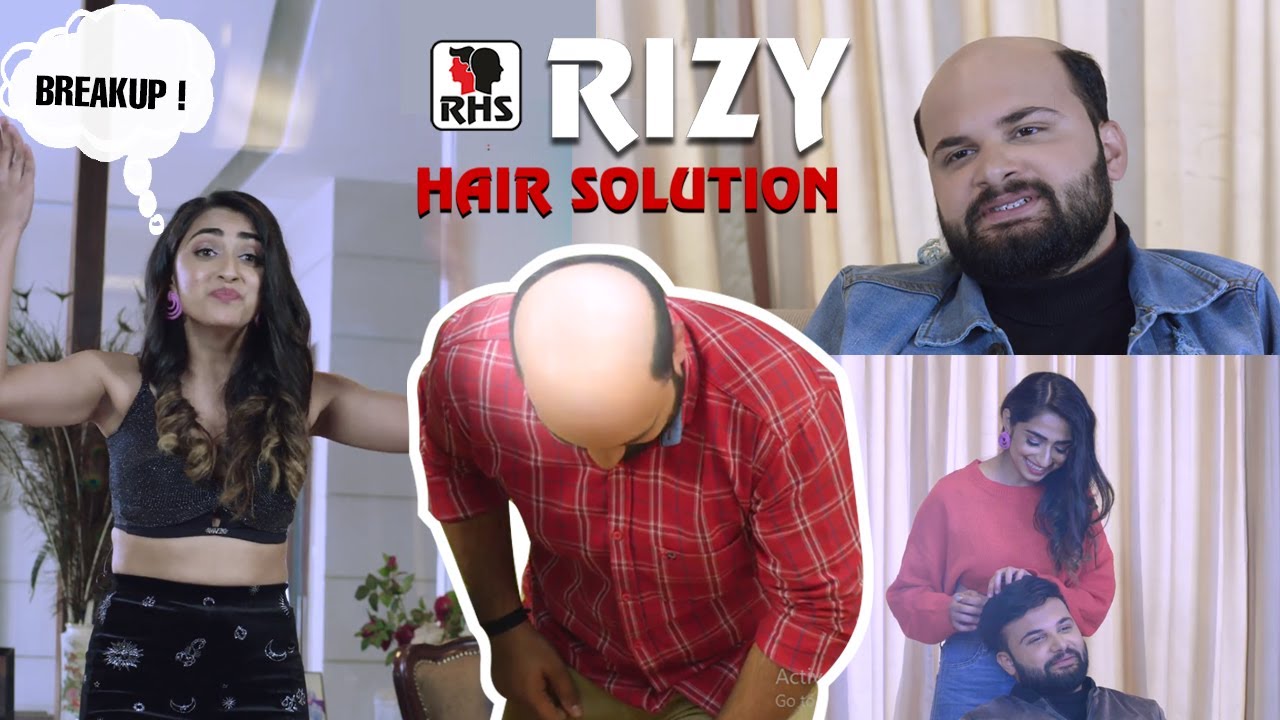 Rizy Hair Solution |Hair Patch Center | BREAKUP Ka Wajah Bna GANJEPAN | commercial ad |Short Video |