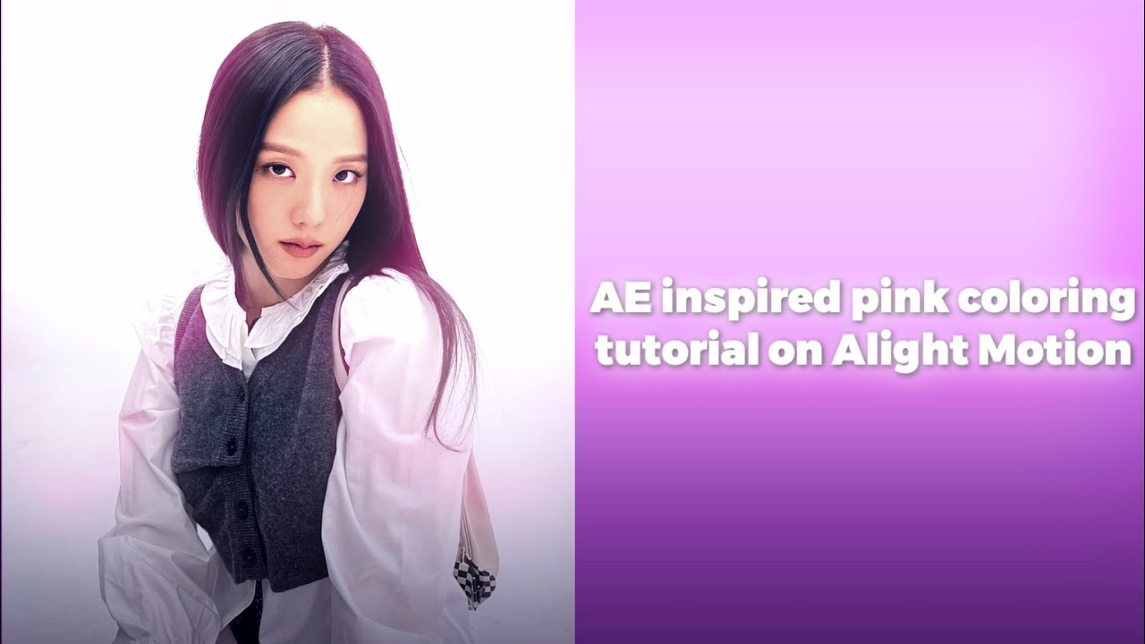 AE inspired pink coloring tutorial on Alight Motion | Give credits