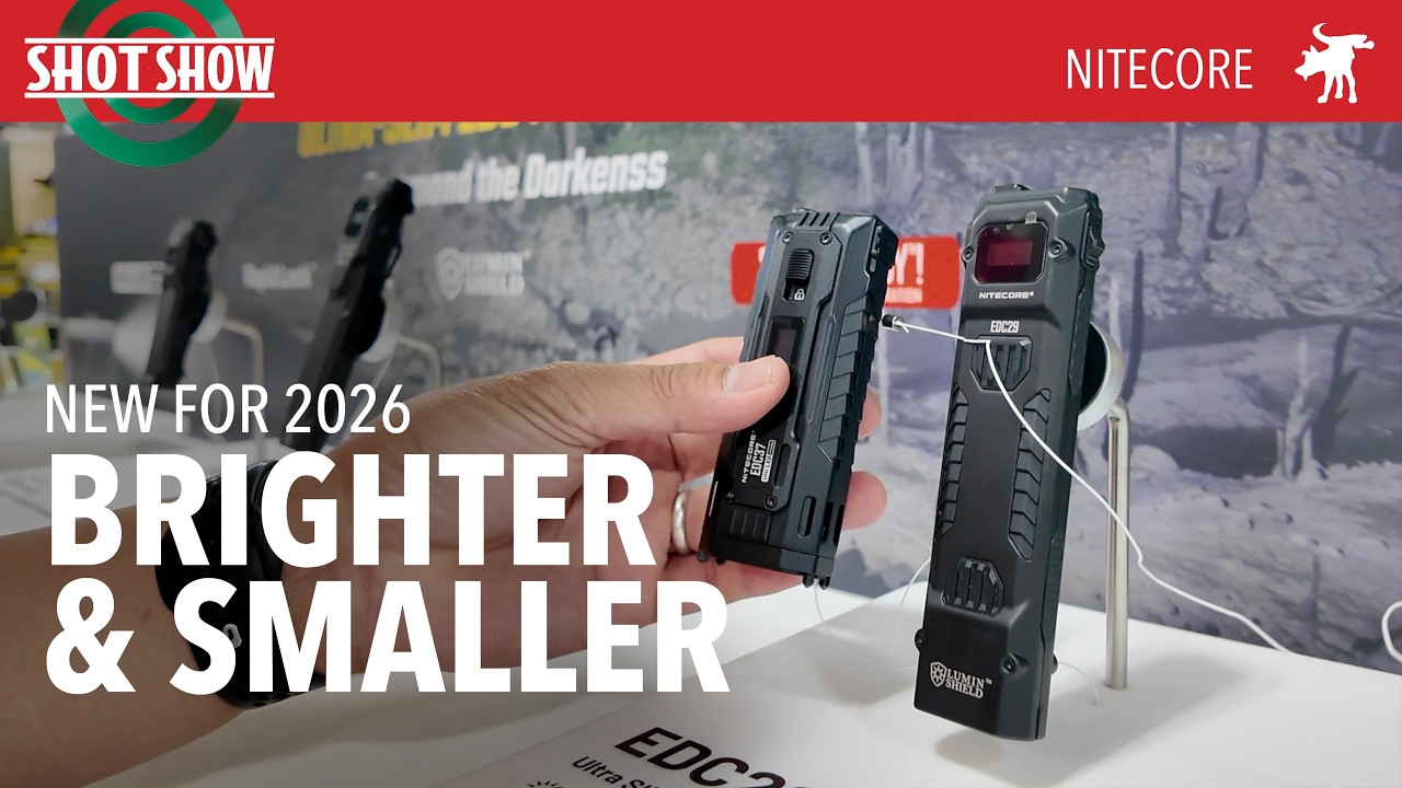 Новые товары Nitecore для повседневного ношения (EDC) на выставке SHOT Show 2026.