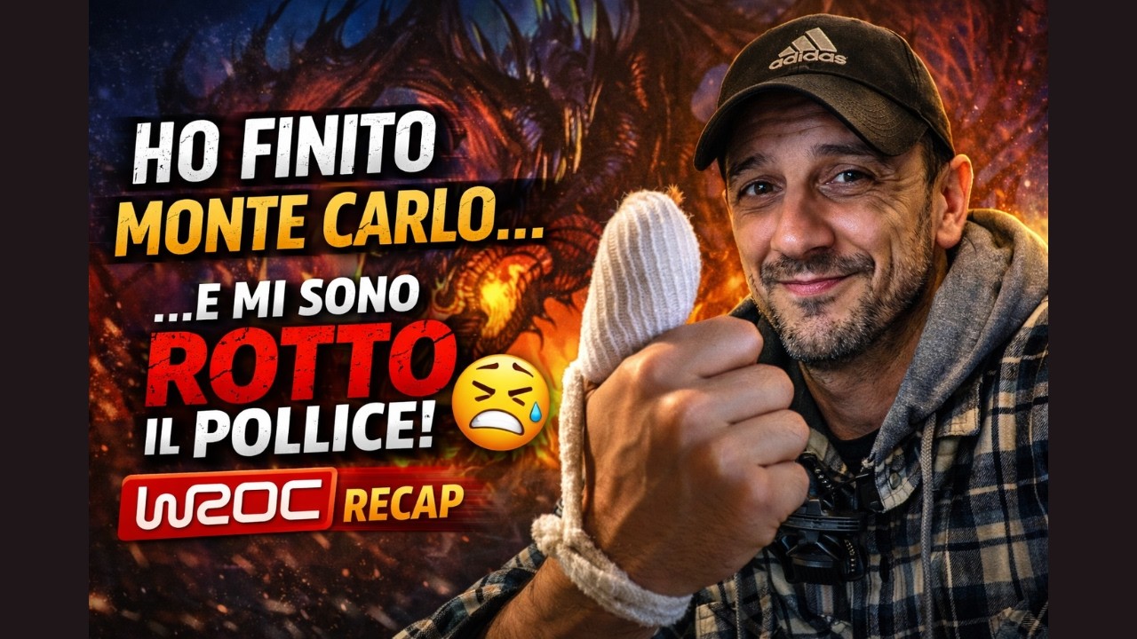 Monte Carlo completato… ma dopo mi sono fatto male 😬 Recap Rally WROC