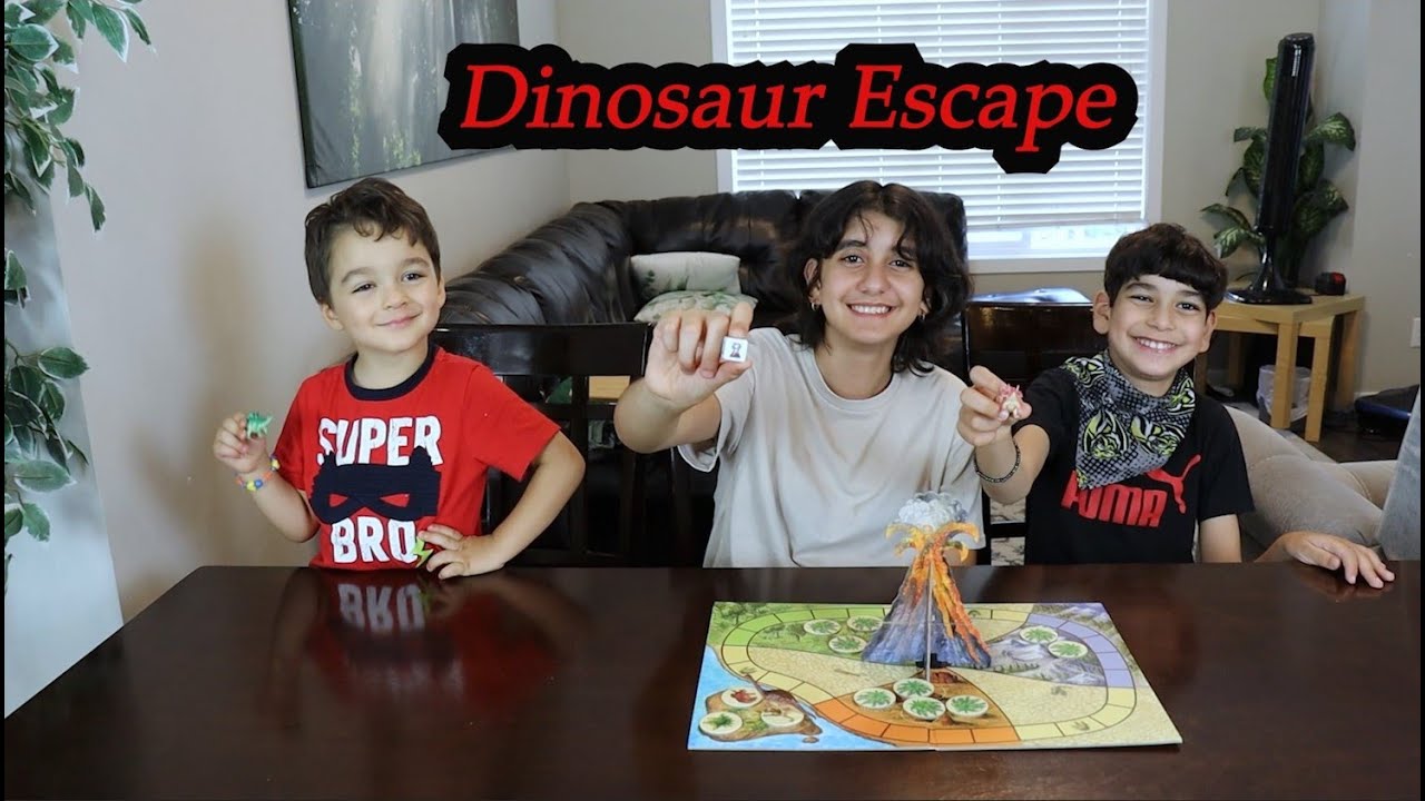 Dinosaur Escape board Game  family and friends party challenge games   Toys Review