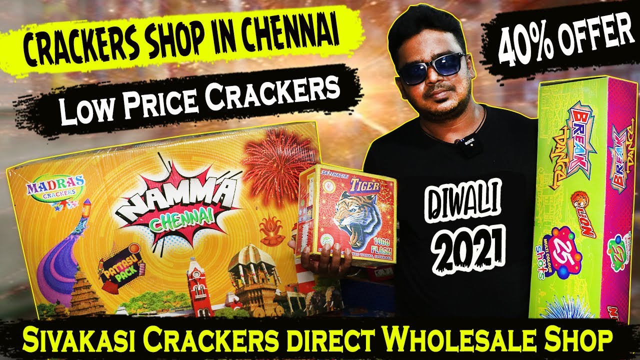 Crackers Shop in Chennai @ Sivakasi Rate | Crackers 40% Offer @ 365 Days in Chennai | Travel W Bala
