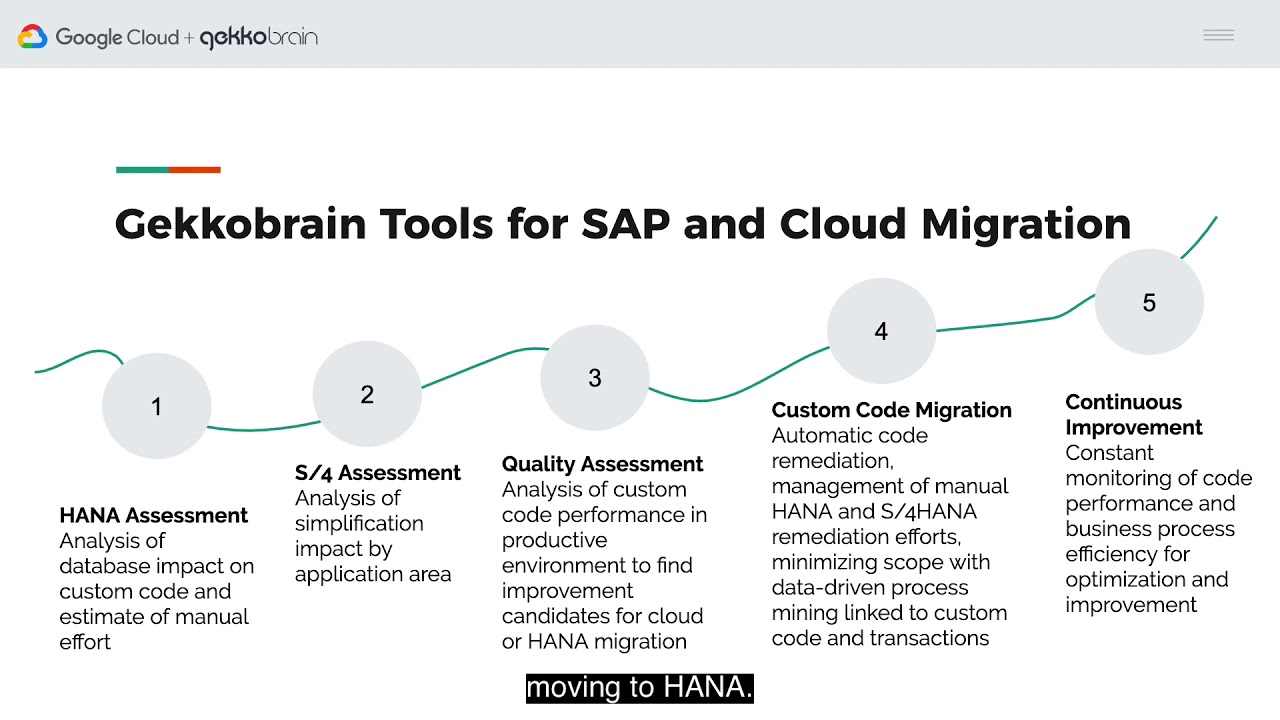 Gekkobrain Solution for Cloud and HANA migration