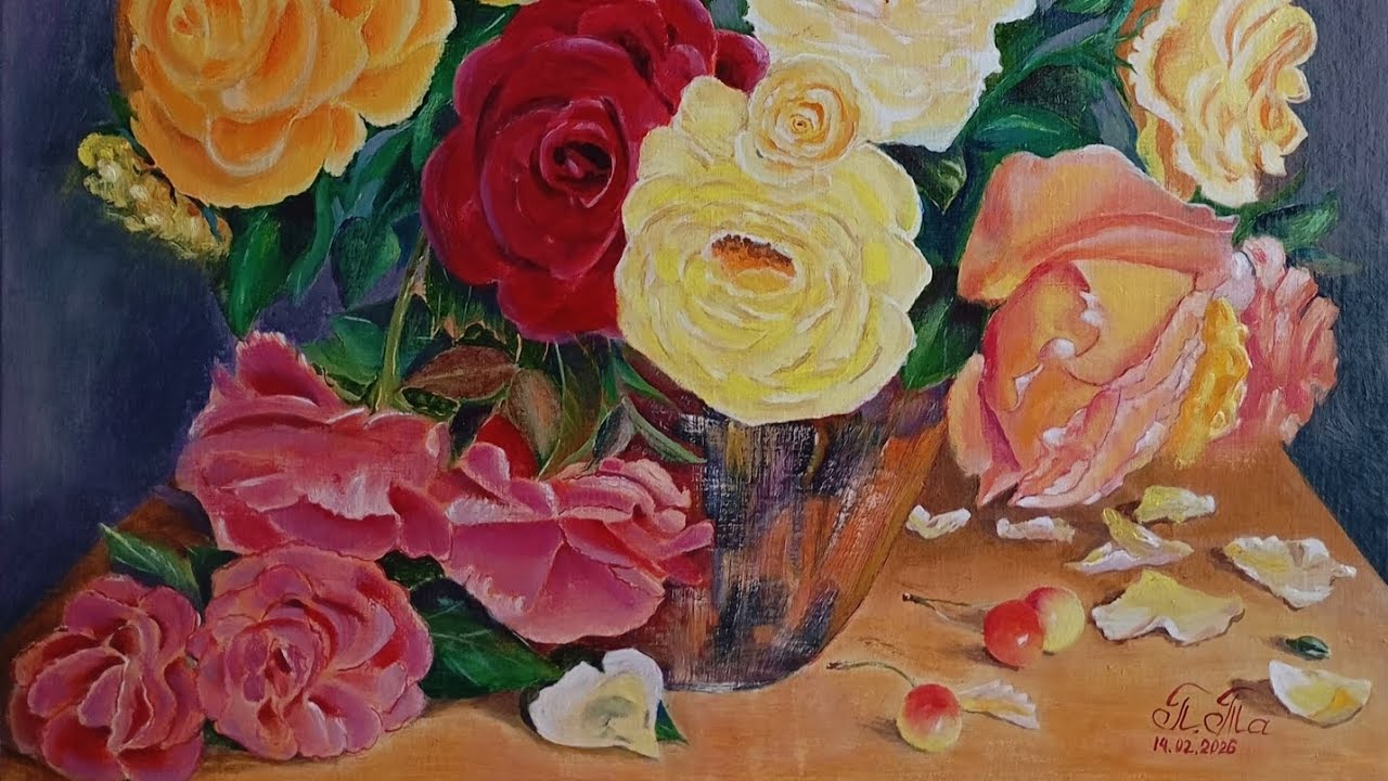 Геометрические связи в букете. Строим конструкцию букета.