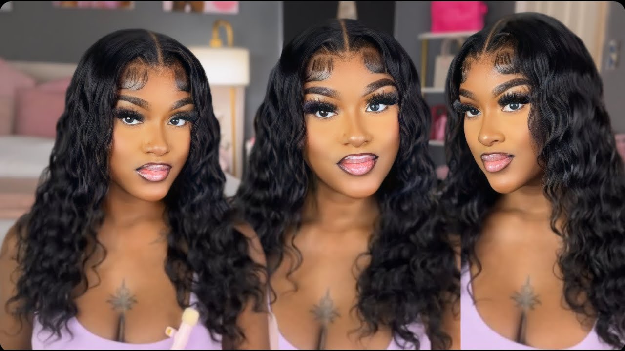 😍 Flawless 8x5 Pre Cut Glueless Loose Deep Wave Lace Wig Install Ft QT Hair