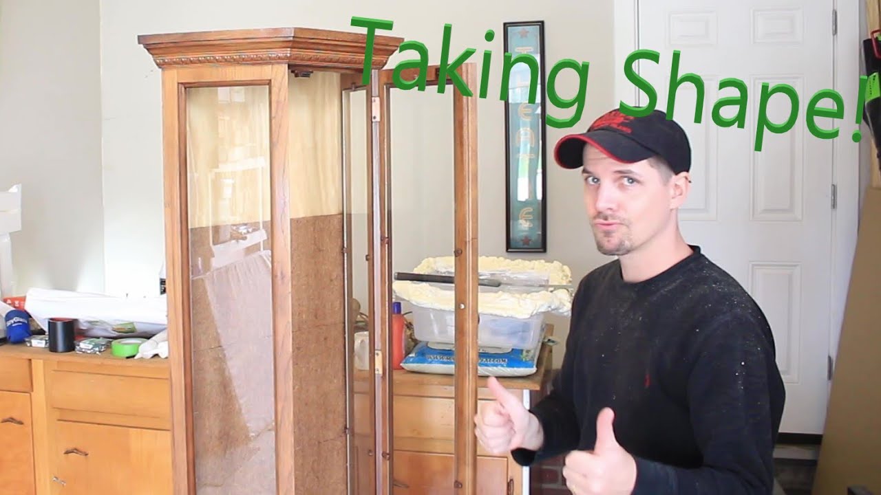 Curio Conversion Part 2 - Cutting the Bottom and Making the Back