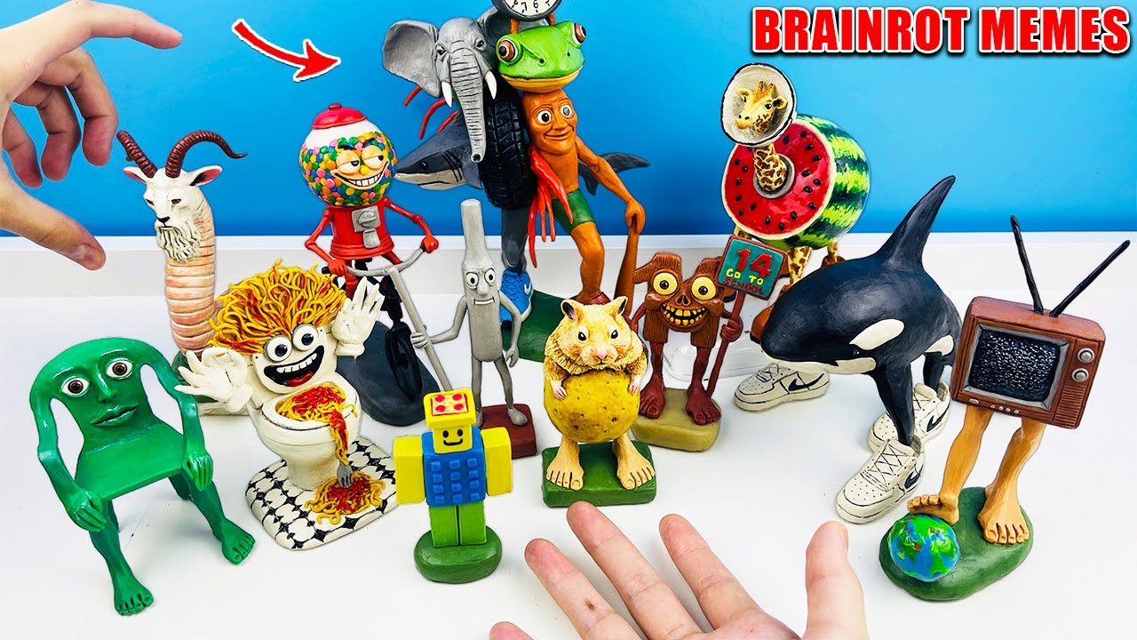 Все Итальянские Brainrot Мемы из Пластилина   Лепка фигурок своими руками Туториал 4